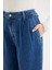 90's Wide Leg Yüksek Bel Geniş Paça Uzun Jean Pantolon D1344AX24WN 5