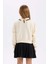 Kız Çocuk Relax Fit Polo Yaka Baskılı Sweatshirt D0702A824AU 6