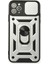 iPhone 11 Pro Kılıf Pars Lens Yüzüklü Silikon - Gümüş - NFND4823-5648 1