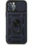iPhone 12 Pro Kılıf Pars Lens Yüzüklü Silikon - Lacivert - NFND7550-7375 1
