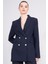 Çetinkaya Fithit 5130 Kadın Blazer Ceket Lacivert 1