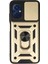 Xiaomi Poco M5 Kılıf Pars Lens Yüzüklü Silikon - Gold - NFND1762-3796 1