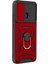 Xiaomi Redmi 10C Kılıf Pars Lens Yüzüklü Silikon - Kırmızı - NFND8361-3788 2