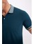 Slim Fit Dar Kesim Polo Yaka Kısa Kollu Pamuklu Tişört D0033AXNS 6