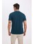 Slim Fit Dar Kesim Polo Yaka Kısa Kollu Pamuklu Tişört D0033AXNS 7
