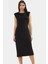 Şık Midi Elbise Örme Kumaş Bodycon Kalıp Günlük Tarz Premium Kalite Görünüm Uzun Ömürlü 2