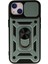 iPhone 14 Kılıf Pars Lens Yüzüklü Silikon - Yeşil - NFND7461-3767 1