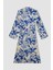 Relax Fit Desenli Uzun Viskon Kimono C9688AX24SM 6