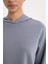 Fit Standart Fit Kapüşonlu Skuba Dalgıç Kumaş Sporcu Basic Düz Sweatshirt A5626AX24AU 7