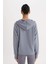 Fit Standart Fit Kapüşonlu Skuba Dalgıç Kumaş Sporcu Basic Düz Sweatshirt A5626AX24AU 8