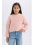 Kız Çocuk Crop Bisiklet Yaka Triko Kazak D1359A824WN 6