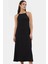 Şık Midi Halter Yaka Örme Elbise Günlük ve Özel Günler Için Rahat Modern Stil 1