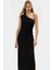 Tek Omuz Midi Boy Bodycon Soft Krep Polyester Elbise Dayanıklı Malzeme Rahat Kullanım 2