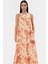 Yazlık Tropikal Desenli Maxi Elbise Polyester Kumaş Rahat Günlük Stil Trend Tasarım Özenle Seçilmiş 1