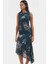 Asimetrik Midi Bodycon Elbise Örme Polyester Yazlık Günlük Dayanıklı Malzeme Premium Kalite 1