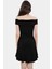 Kadın A Line Mini Örme Elbise Carmen Yaka Günlük Kullanım Trend Tasarım Modern Stil Konforlu Kesim 2