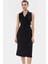 Şık A Kesim Midi Elbise Yazlık Polyester Elastan Dokuma Modern Stil Özenle Seçilmiş 1
