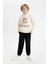 Erkek Çocuk Oversize Geniş Kalıp Kapüşonlu Baskılı Sweatshirt D1908A824WN 6