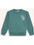 Erkek Çocuk Oversize Geniş Kalıp Bisiklet Yaka Sırt Baskılı Sweatshirt D1912A824WN 7