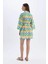 Desenli Pamuklu Kimono-Fall in Love D0453AX24SM 6