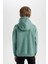 Erkek Çocuk Oversize Geniş Kalıp Kapüşonlu Cepli Sweatshirt D1909A824WN 6