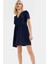 A Line Kısa Kollu Mini Elbise Polyester Yazlık Günlük Konforlu Kesim Modern Stil 2
