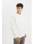 Oversize Geniş Kalıp Bisiklet Yaka Kalın Basic Düz Sweatshirt T5139AZ24AU 7