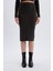 Coool Slim Fit Dar Kesim Basic Düz Yırtmaçlı Triko Midi Etek A2058AX24AU 1