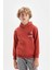 Erkek Çocuk Cepli Yazı Baskılı Kapüşonlu Okul Sweatshirt C7567A824WN 6