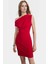 Asimetrik Yaka Mini Bodycon Dokuma Elbise Yazlık Şık Özenle Seçilmiş Dayanıklı Malzeme 2