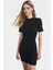 Kadın Mini Örme Elbise Bodycon Kalıp Kısa Kol Yazlık Günlük Profesyonel Görünüm Rahat ve Şık 2