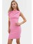 Asimetrik Yaka Mini Bodycon Dokuma Elbise Yazlık Şık Özenle Seçilmiş Dayanıklı Malzeme 2