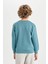 Erkek Çocuk Bisiklet Yaka Baskılı Sweatshirt C9804A824WN 6