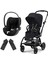 Eezy S Twist+2 (Magic Black) + Eezy Twist Adaptör + Cybex Cloud T Isize (Sephia Black) 1