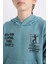 Erkek Çocuk Kapüşonlu Sırt Baskılı Sweatshirt C9799A824WN 6