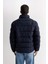 Su İtici Rüzgar Geçirmez Şişme Mont Slim Fit Dar Kesim Dik Yaka Fermuarlı Cepli D1415AX24WN 8
