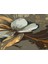 |siyah&gold Set Çiçek Kombini (Artıstıc)|çerçeveli Temperli Cam Tablo 3lü Yatay 3