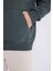 Oversize Geniş Kalıp Kapüşonlu Kanguru Cepli Basic Düz Sweatshirt X8287AZ24AU 6