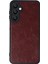Samsung Galaxy M15 Kılıf Aras Deri Kapak - Bordo Nrmsa 4