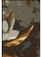 |siyah&gold Set Çiçek Kombini (Artıstıc) |çerçeveli Cam Tablo 3lü Dikey 4
