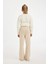 Kız Çocuk Flare Fit İspanyol Paça Basic Düz Triko Pantolon A6029A824WN 6