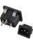 IC-212B C14 Power Soket Erkek Kulaksız As-04 1