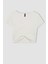 Slim Fit Dar Kesim V Yaka Bürümcük Kısa Kollu Tişört D2911AX24SM 8