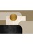 | Siyah&gold Set Geometrik Bohem Deseni |çerçeveli Temperli Cam Tablo 3lü Yatay 4