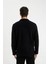 Siyah Tüylenme Yapmayan Soğuk Geçirmez Regular Fit Dik Yaka Fermuarlı Polar Sweatshirt Y3996AZNS 6