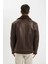Slim Fit Dar Kesim Suni Kürk Astarlı Fermuarlı Suni Deri Mont C5636AX24WN 8