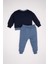 Erkek Bebek 2'li Takım Baskılı Sweatshirt Beli Lastikli Jogger Eşofman Altı D2938A524WN 6