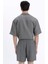 Relax Fit Yazlık Polo Yaka Kısa Kollu Gömlek C8157AX24SM 6