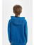 Erkek Çocuk Oversize Geniş Kalıp Kapüşonlu Cepli Okul Sweatshirt D1644A824AU 6