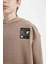 Erkek Çocuk Oversize Geniş Kalıp Kapüşonlu Cepli Okul Sweatshirt D1644A824AU 6